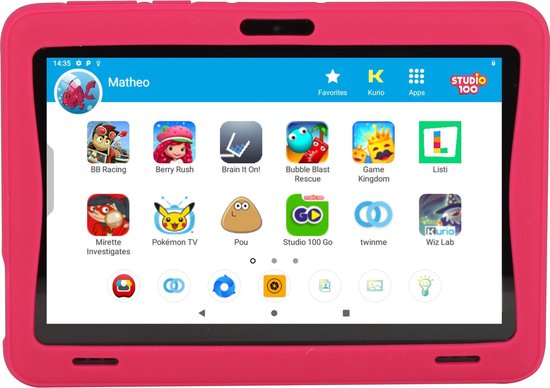 Kurio Tab Connect Studio 100 kindertablet - 16GB - Roze